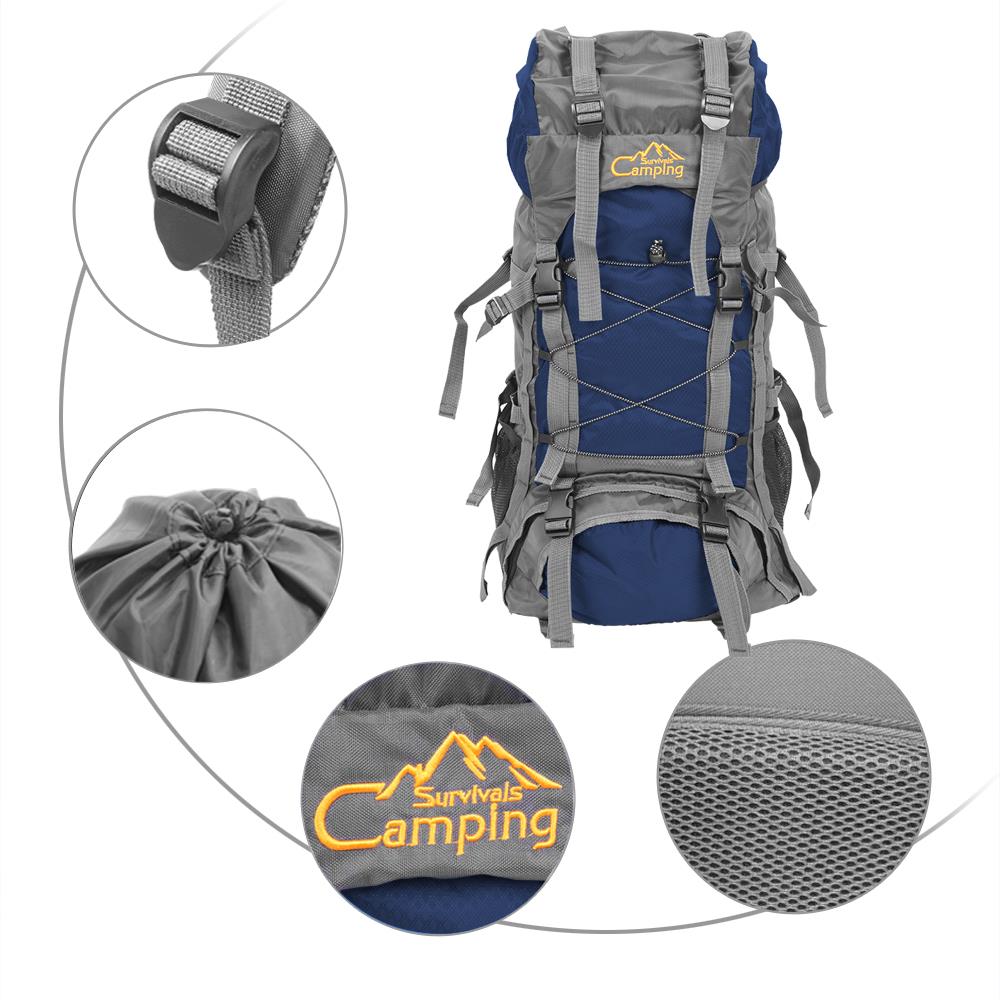 Travel Hiking Backpack Waterproof Outdoor Climbing Daypack Large Rucksack Bag UK